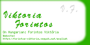 viktoria forintos business card